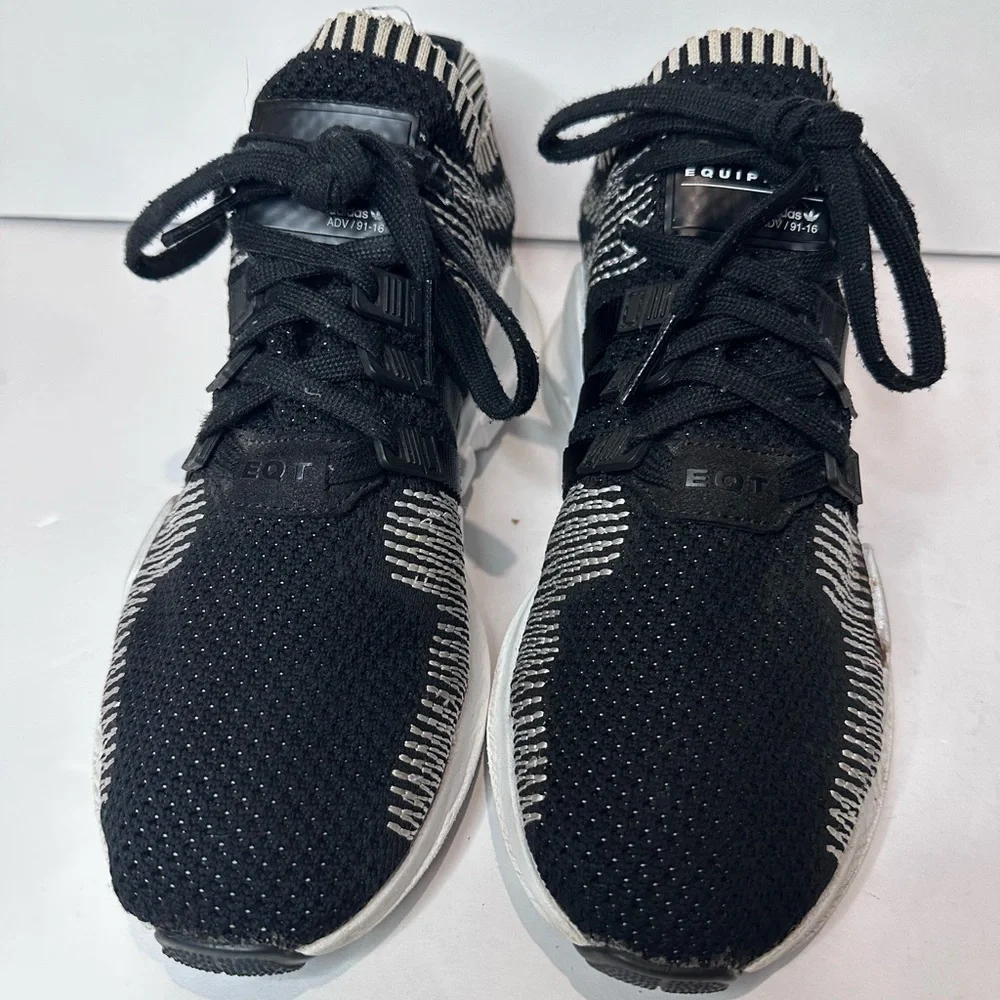 Used adidas Black and White Sneakers